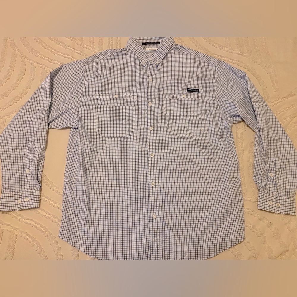 COLUMBIA super tamiami long sleeve PFG button down collared shirt sz XS/S NWOT